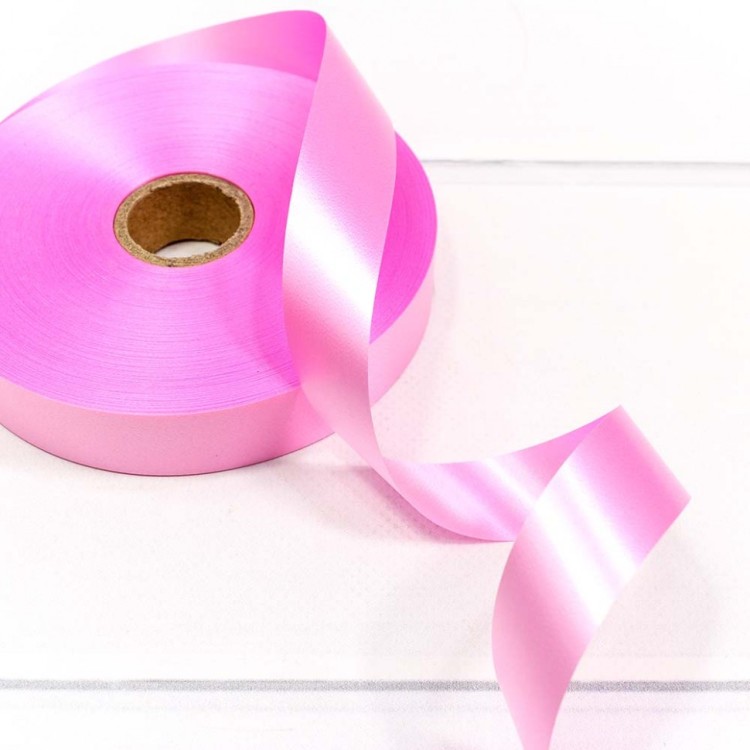 589-20/13 Лента полипропиленовая 2 см*100 ярд розовый 1/10 1/120