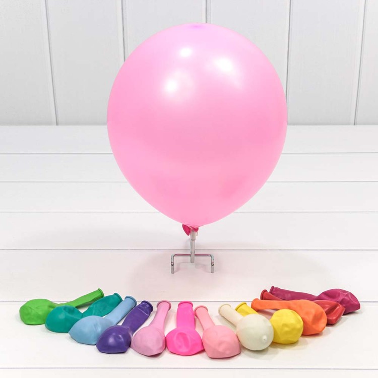 12100 Шарики воздушные из латекса "Пастель" 9"/23см (100 шт.) 1,8г (микс) 1/80