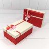 720614/12 Коробки Прямоугольные Набор 1/3 23*16*9,5 с двойным бантиком (ассортимент 1) 1/36