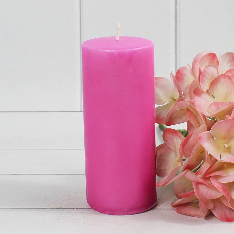 1381593200 Цилиндр 50 Н100 свеча парафиновая, фуксия, шт 1381593200 Цилиндр 50 Н100 свеча парафиновая, фуксия, шт