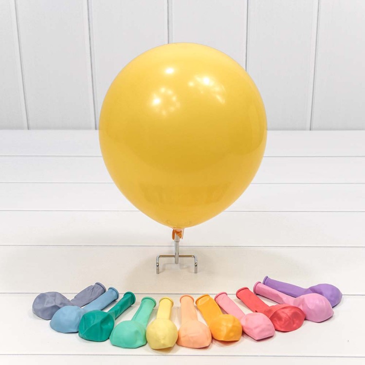 14300 Шарики воздушные из латекса "Макарун" 10"/25см (100 шт.) 2,2г (микс) 1/70