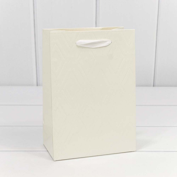 000156G/3 Пакет подарочный "Элегант" Белый 14*20*8 230г 1/20 1/240