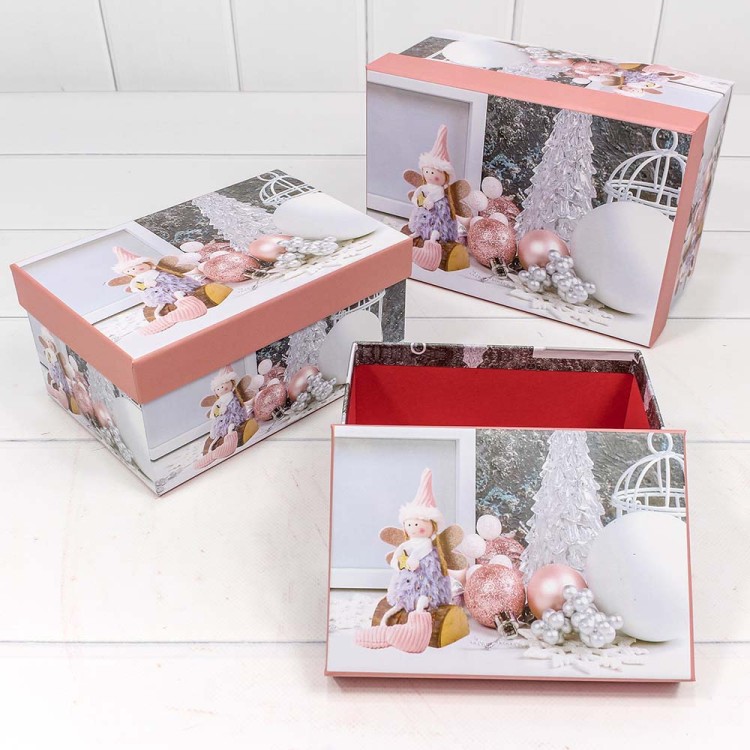 7303367/1682 Набор коробок 1/3 прямоугольный 22*15*11,5 см Ангел 1/36