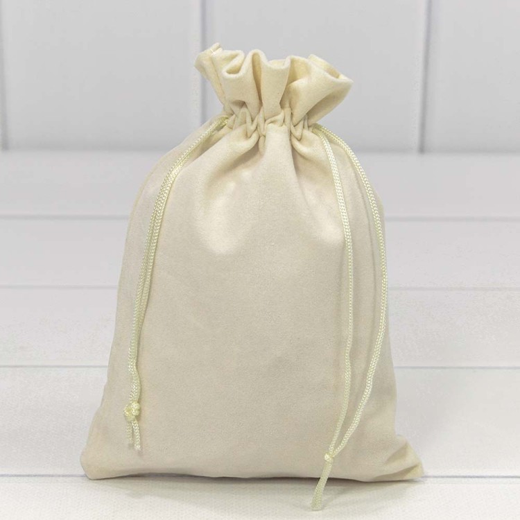 000811G/22 Мешочки бархатные 14*20 Бежевый 1/25 1/1500