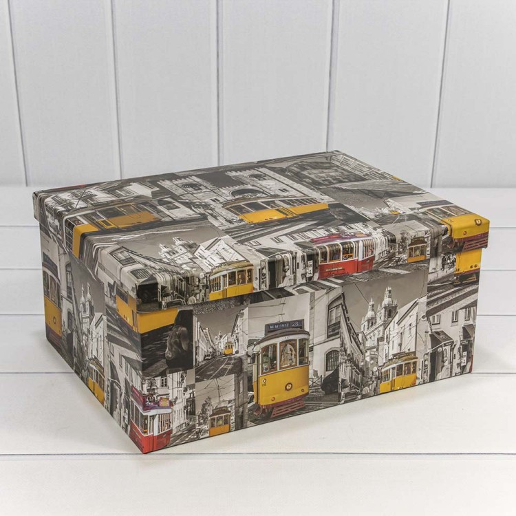 721604/1474 Коробки Прямоугольные Набор 1/10 34*26*15,3 "Трамваи-1" 1/6