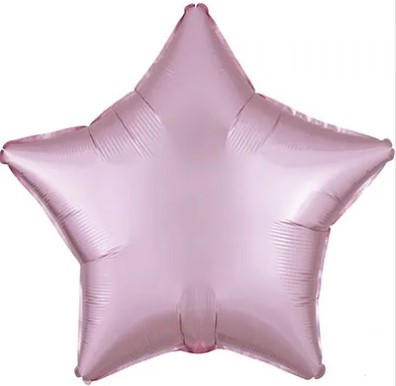 1204-0901 Шарик ЗВЕЗДА 45см Сатиновый цвет Pink