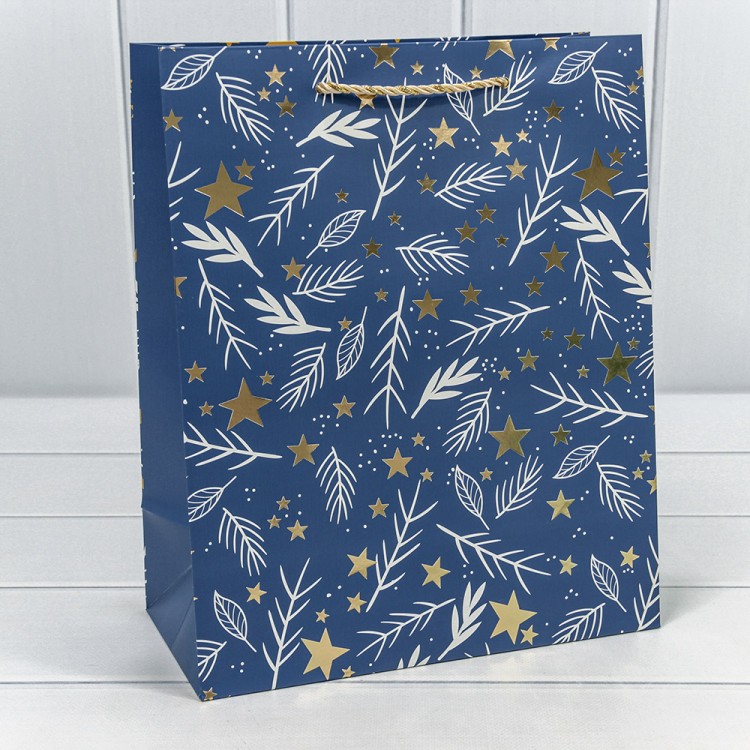 300433C Пакет подарочный "Новый год" (микс 433) 26*32*13 210г 1/20 1/240