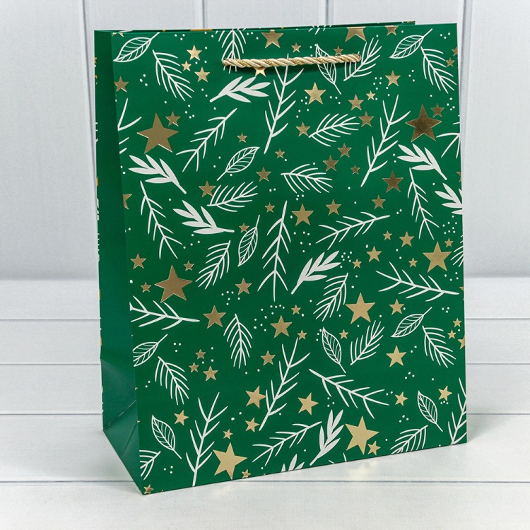 300433C Пакет подарочный "Новый год" (микс 433) 26*32*13 210г 1/20 1/240