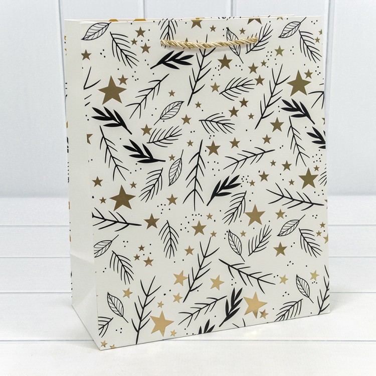 300433C Пакет подарочный "Новый год" (микс 433) 26*32*13 210г 1/20 1/240