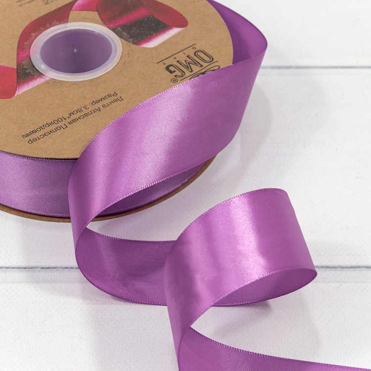 556-38/466 Лента атласная (полиэстер) 3,8 см*100 ярдов фиолетовый 1/9 1/36 556-38/466 Лента атласная (полиэстер) 3,8 см*100 ярдов фиолетовый 1/9 1/36