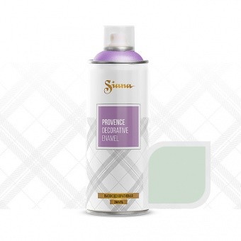 SNP015 Краска, эмаль-аэрозоль для декора Siana Provence – матовая текстура, 520 мл. Снежная мята