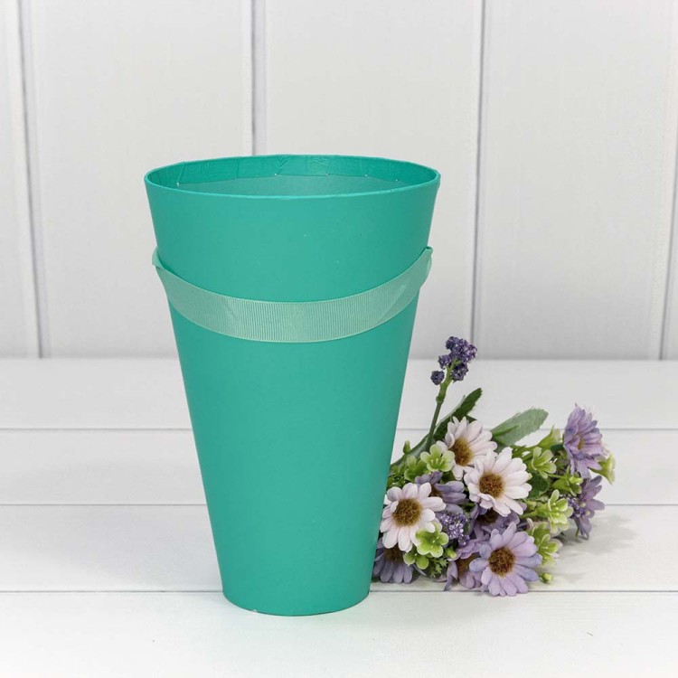 720108/4-4 Коробка "Ваза для цветов" 13*20 Тиффани 1/10 1/120