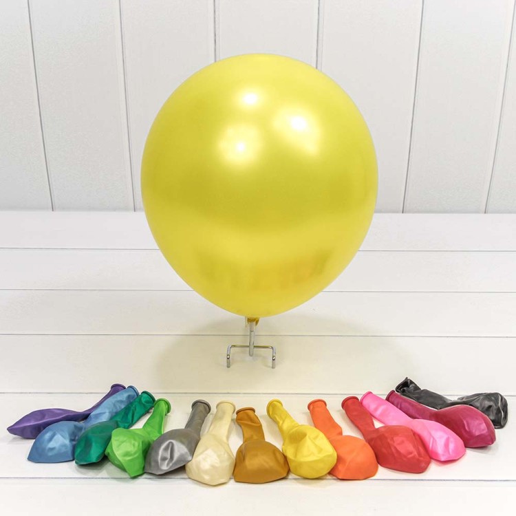 13400 Шарики воздушные из латекса "Перламутр" 12"/30см (100 шт.) 2,8г (микс) 1/60