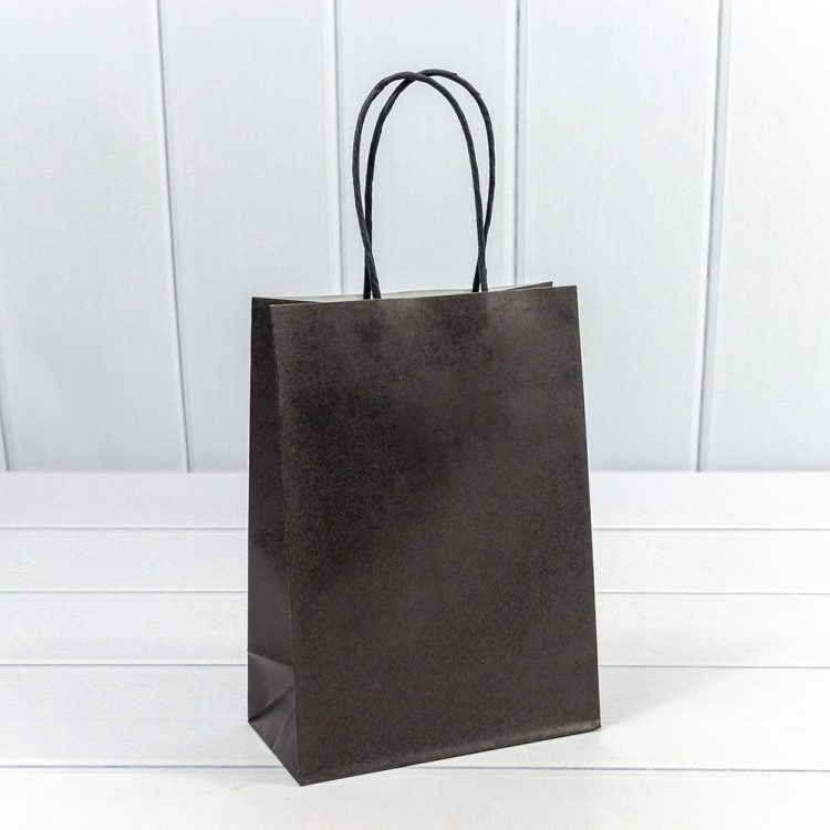 214E/2 Пакет подарочный Крафт Черный 16*22*8см 120г 1/20 1/180