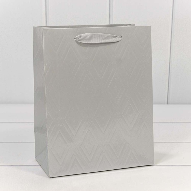 000156E/5 Пакет подарочный "Элегант" Серебряный 18*23*10 230г 1/20 1/160