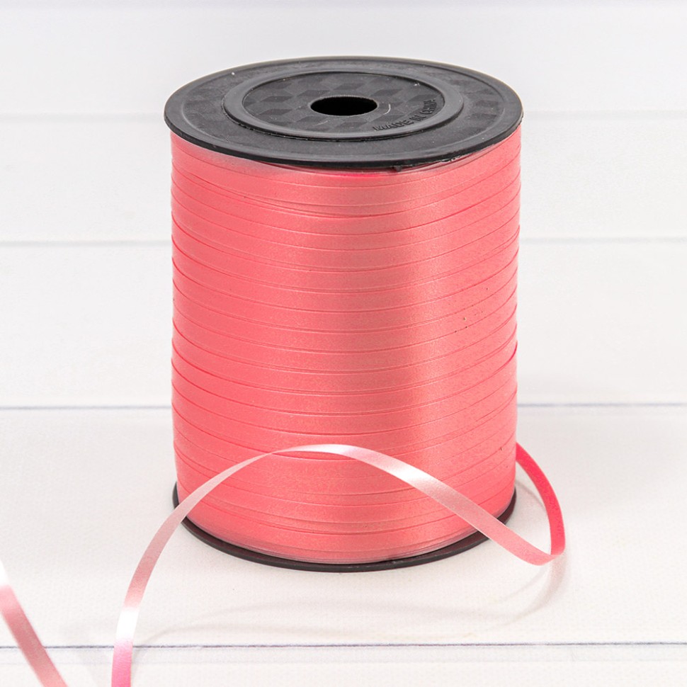 500581/15 Лента Полипропилен (бобина) 0,5см*500ярд Насыщенный розовый 1/5 1/40