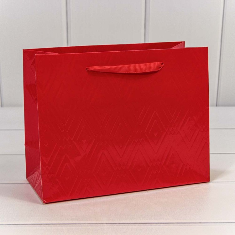 000156EA/1 Пакет подарочный "Элегант" Красный 23*18*10 230г 1/20 1/160