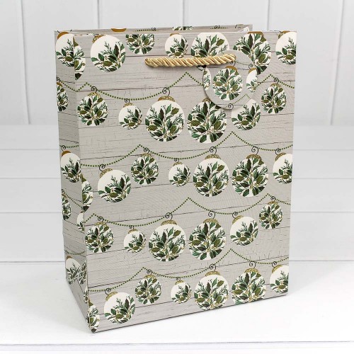 300320E Пакет подарочный с блеском "Новый год" (микс) 18*23*10 1/20 1/360