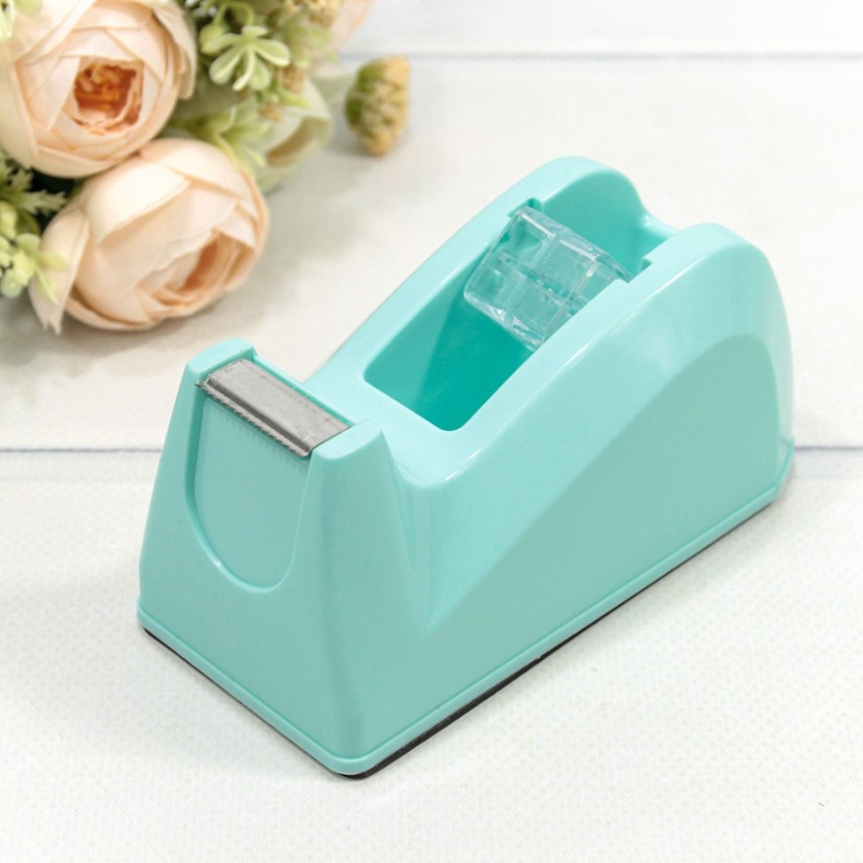 0002015/1 Диспенсер для скотча 11,8*5,5*6 Голубой 1/48
