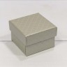 61255/6 Коробка Квадратная  5,5*5,5*3,5 "Ромбики" Серый 1/24 1/720