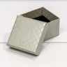 61255/6 Коробка Квадратная  5,5*5,5*3,5 "Ромбики" Серый 1/24 1/720