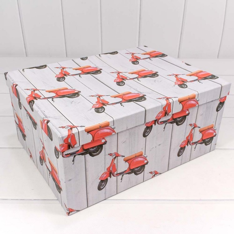 721604/1442 Набор коробок 1/10 прямоугольный 34*26*15,3 см "Скутеры" 1/6