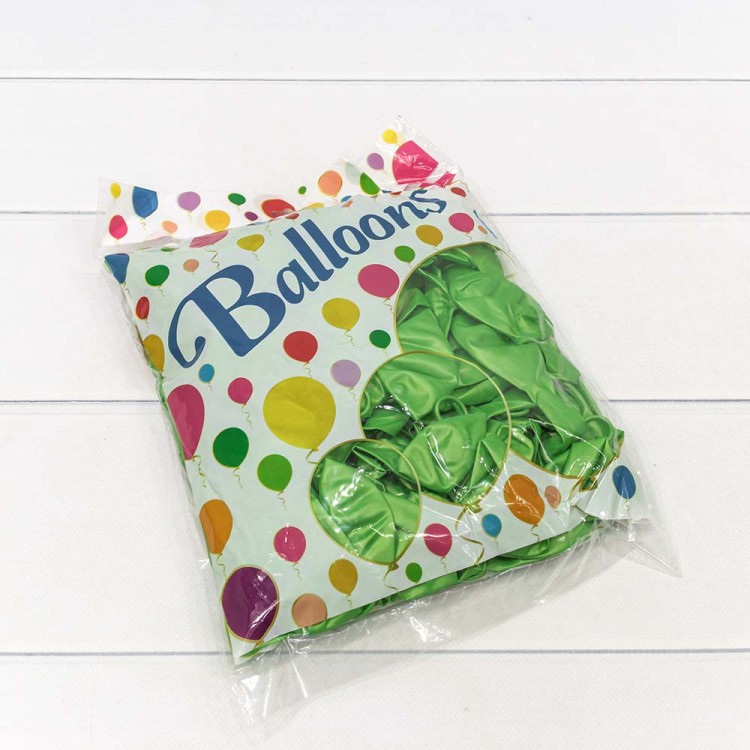 13400/4 Шарики воздушные из латекса "Перламутр" 12"/30см (100 шт.) 2,8г Салатовый 1/60