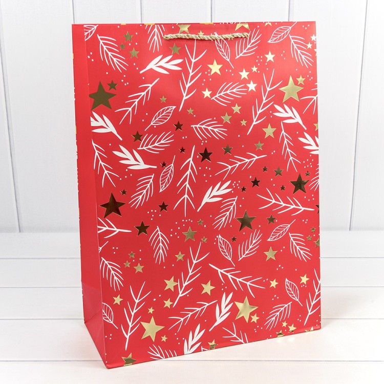 300433A Пакет подарочный "Новый год" (микс 433) 33*45*15 210г 1/20 1/80