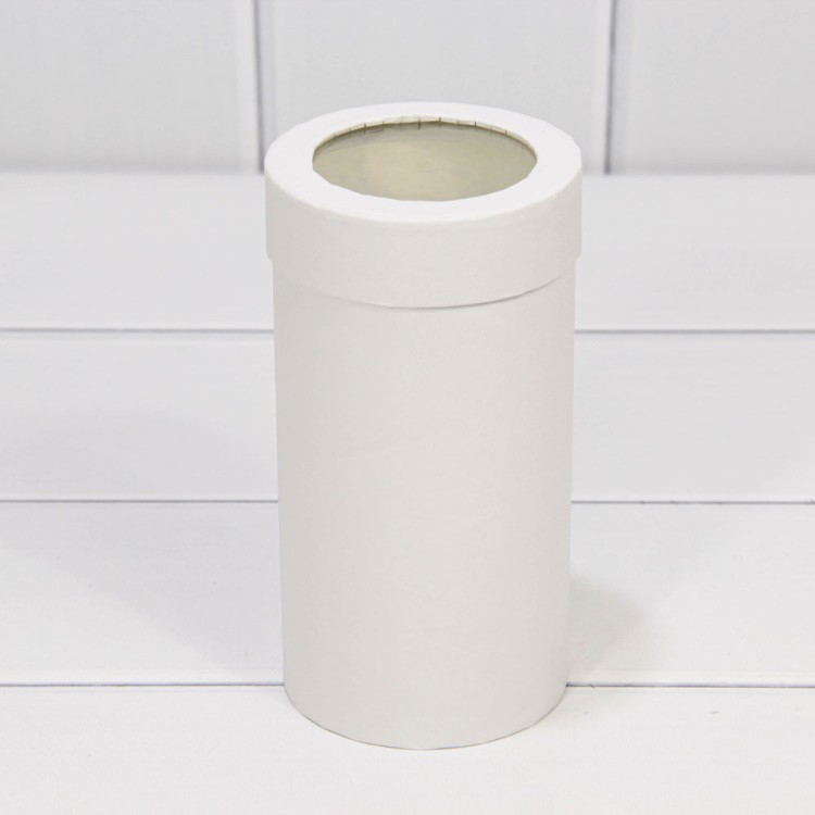 720280/1 Коробки Цилиндр Набор 1/3 9,5*18 с окошком Белый 1/90