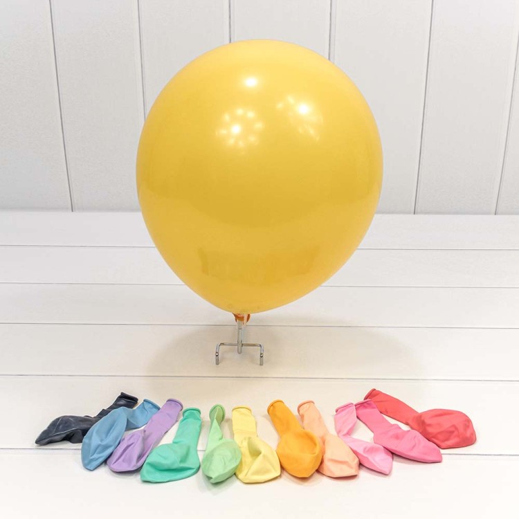 14400/1 Шарики воздушные из латекса "Макарун" 12"/30см (100 шт.) 2,8г (микс) 1/60