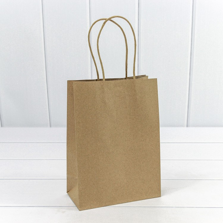 214E Пакет подарочный Крафт 16*22*8см 120г 1/20 1/360