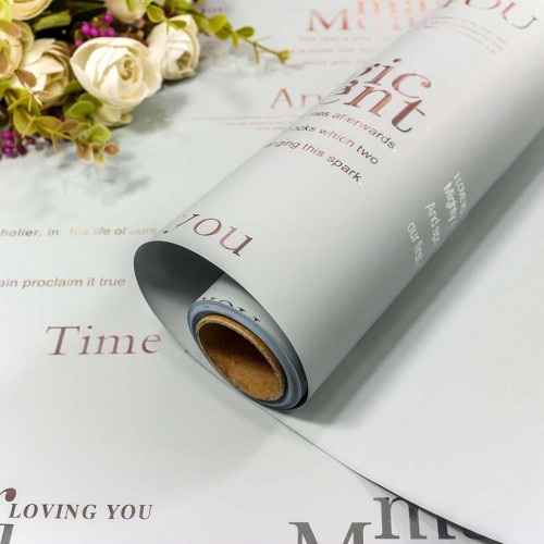 001346/3 Плёнка 0,58*10м матовая с серебряным тиснением 65мкм Серый 1/30