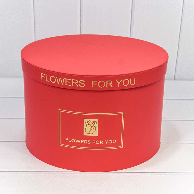 7202400/4 Коробки Круглые Набор 1/5 32*21 "Flowers For You" Красный 1/6