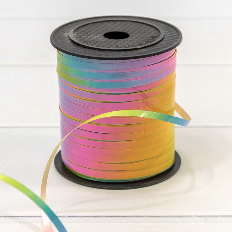 500584/1 Лента Полипропилен (бобина) 0,5см*250ярд "Радуга-2" 1/5 1/60