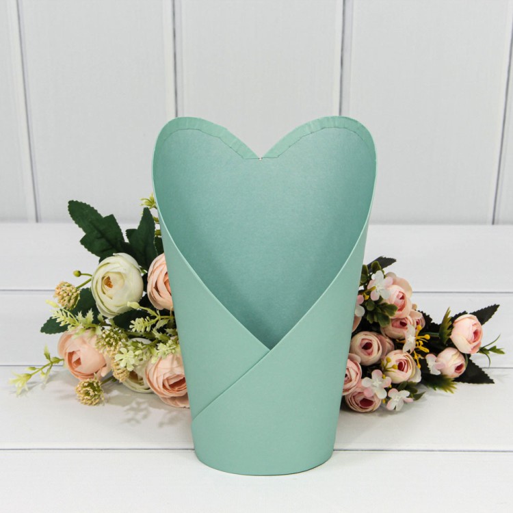 720797/5 Коробка "Ваза для цветов" 13,5*10*22 Тиффани 1/10 1/120