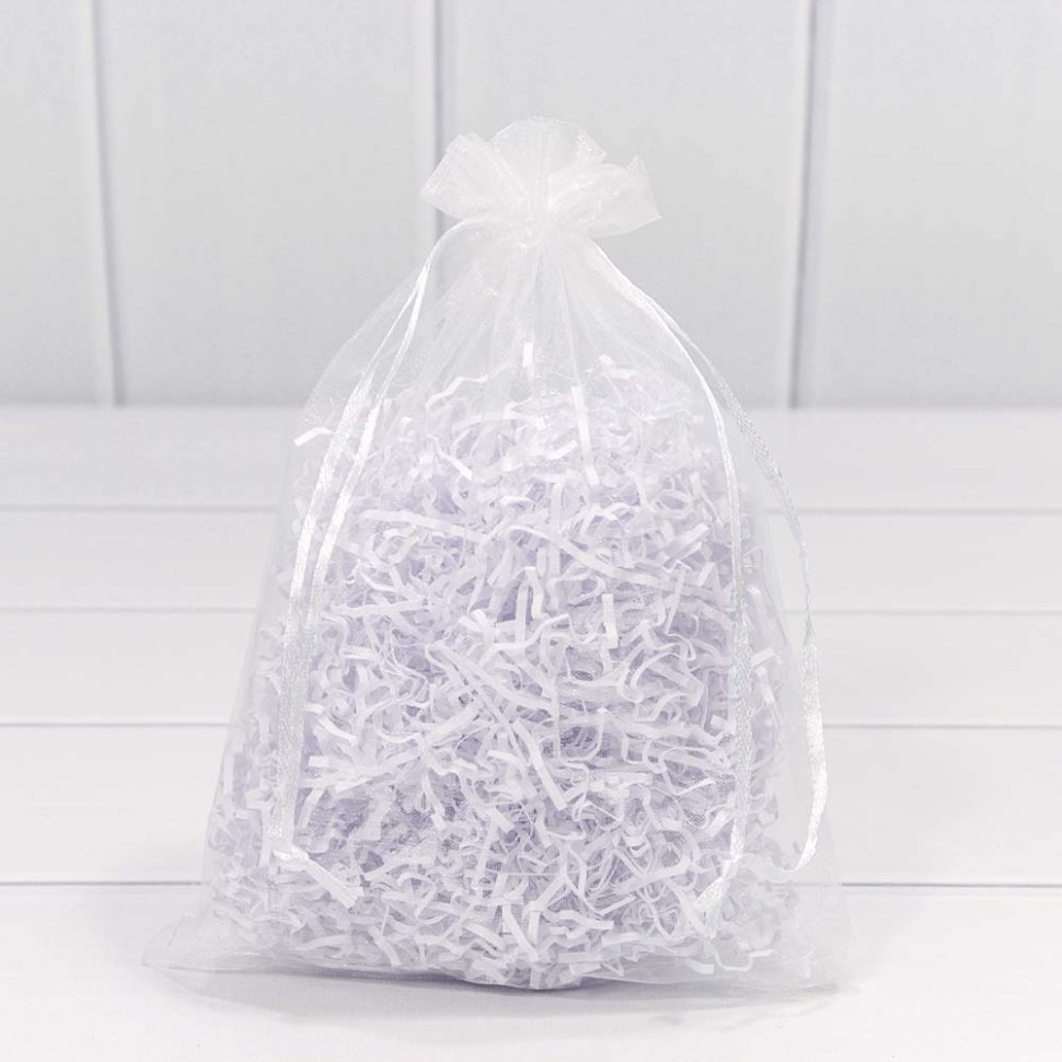 000801-6E Мешочки из органзы 17*23 см однотонные белый 1/100 1/3000 000801-6E Мешочки из органзы 17*23 см однотонные белый 1/100 1/3000