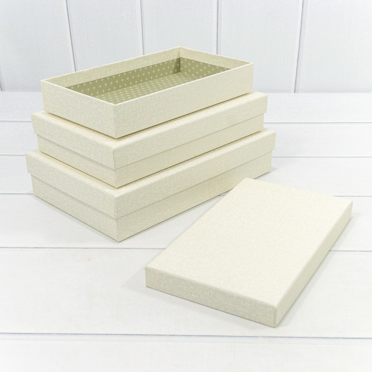 7213426/0070	Коробки Прямоугольные Набор 1/3 28*18*6 Бежевый 1/36																						