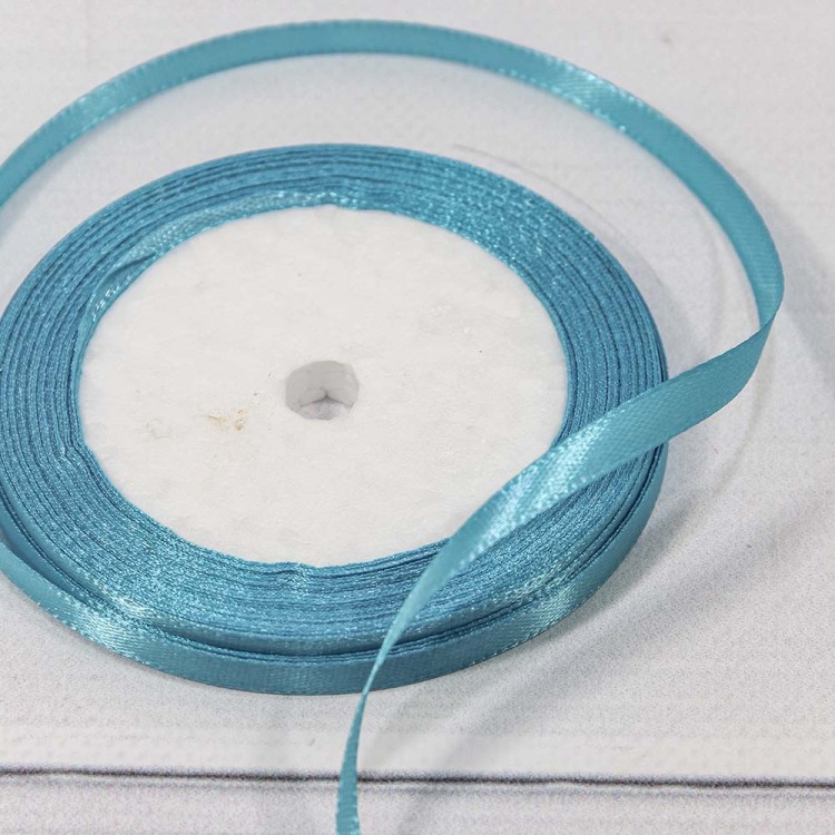 562-6/200 Лента Атласная Сатин 0,6см*25 ярд Бирюзовый 1/10 1/1200