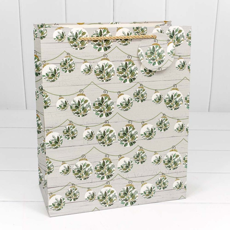 300320A Пакет подарочный с блеском "Новый год" (микс) 33*45*15 1/20 1/80