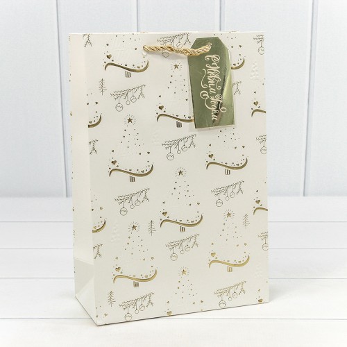 300382K Пакет подарочный с тиснением "Новый год" (микс) 20*30*10 210г 1/20 1/240