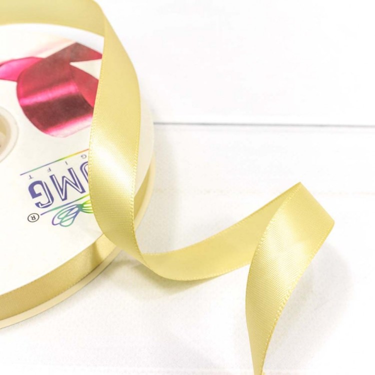 556-15/824 Лента Атласная Полиэстер класс А 1,5см*100ярд Шампань 1/18 1/72