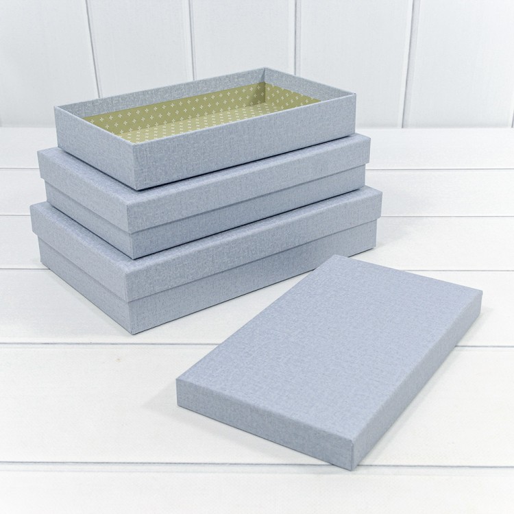 7213426/0065 Коробки Прямоугольные Набор 1/3 28*18*6 Синий 1/36