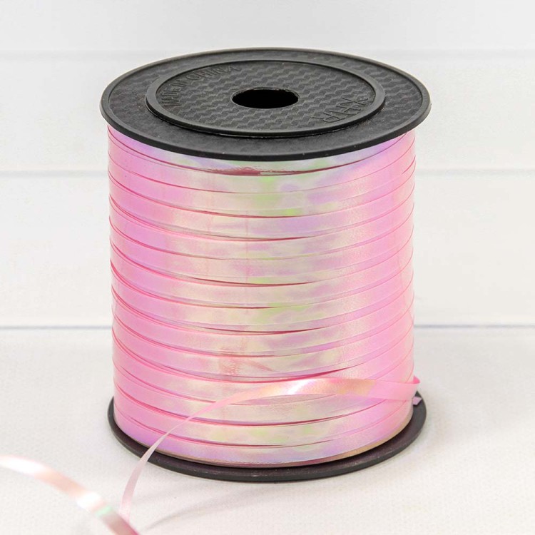 500586/1 Лента Полипропилен (бобина) перламутровая 0,5см*250ярд Розовый 1/5 1/60
