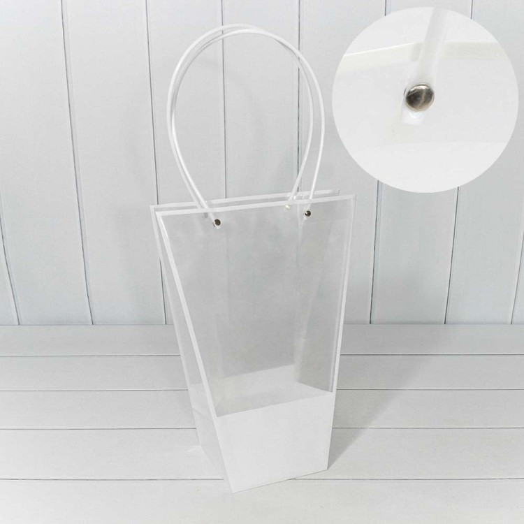 000175C/1 Пакет пластиковый "Ваза для цветов" 35*26*13 Белый 1/10 1/160