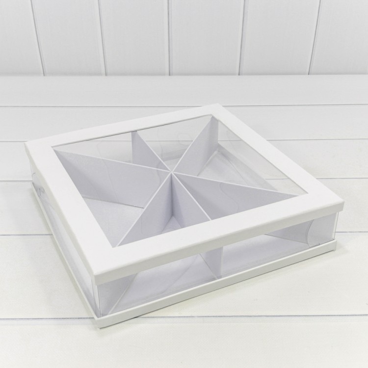 720903/1 Коробка Квадратная 30*30*7 сборная Белый 1/14