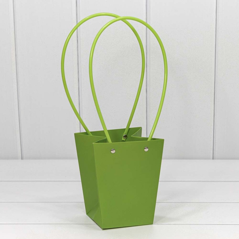 000171G/28 Пакет подарочный "Ваза для цветов" 15,5*13*9,5 Салатовый 1/10 1/150 000171G/28 Пакет подарочный "Ваза для цветов" 15,5*13*9,5 Салатовый 1/10 1/150