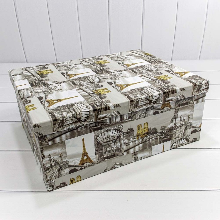 721902/553 Набор коробок Прямоугольные 1/15 42,5*33*17,6 "Виды Парижа" 1/2