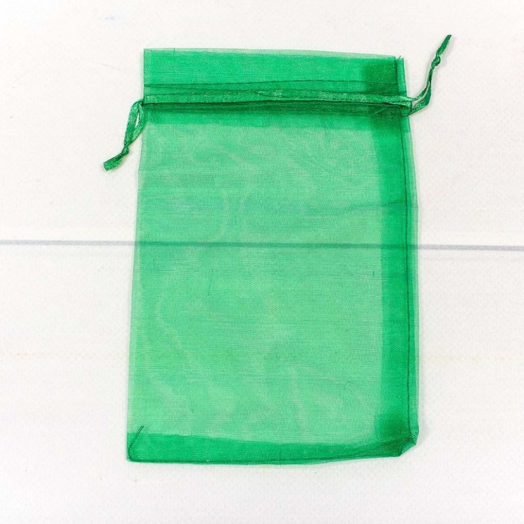 000801-13H Мешочки из органзы 11*16см однотонные зеленый 1/100 1/3000