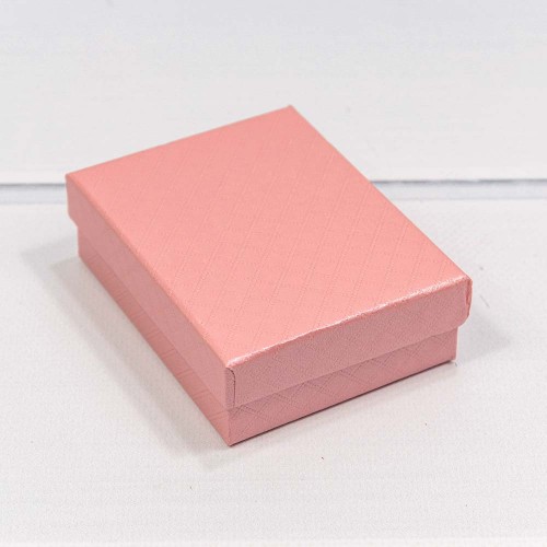 61279/4 Коробка Прямоугольная 7*9*2,8 "Ромбики" Розовый 1/12 1/480