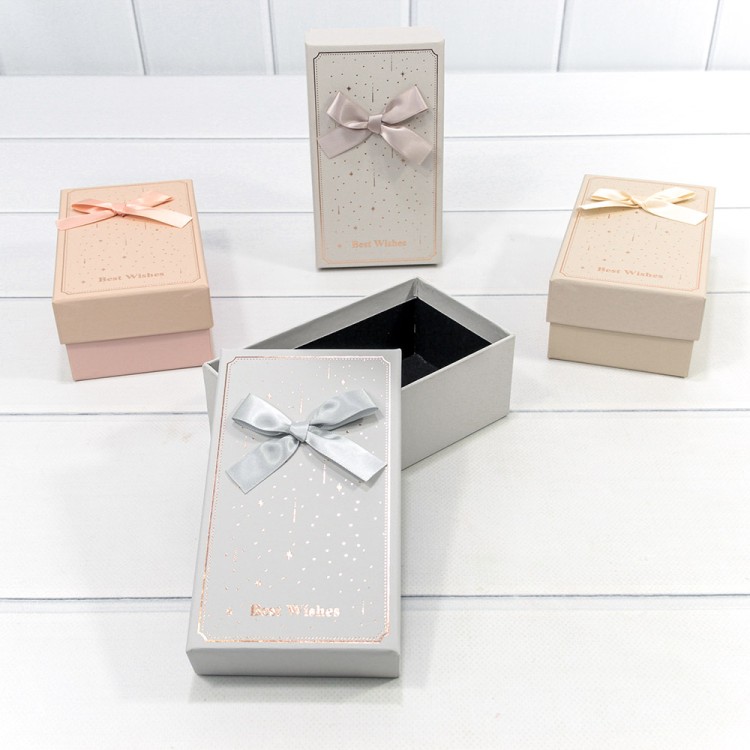 91110 Коробка Прямоугольная 15,5*9*5,8 с бантиком "Best Wishes"(микс) 1/4 1/120
